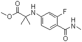 N-[3-Fluoro-4-[(methylamino)carbonyl]phenyl]-2-methylalanine methyl ester