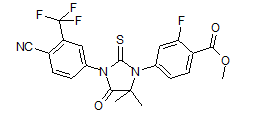 Benzoic acid, 4-?[3-?[4-?cyano-?3-?(trifluoromethyl)?phenyl]?-?5,?5-?dimethyl-?4-?oxo-?2-?thioxo-?1-?imidazolidinyl]?-?2-?fluoro-?, methyl ester